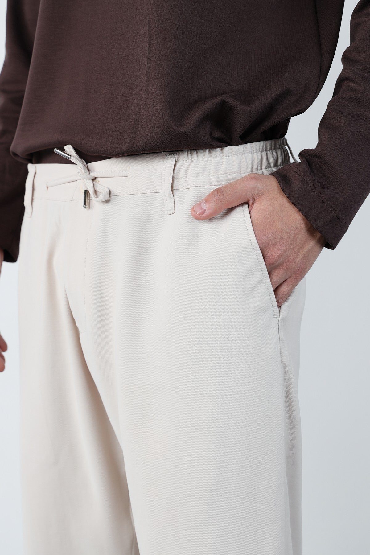 Baggy Modal Fabric Mens Trousers