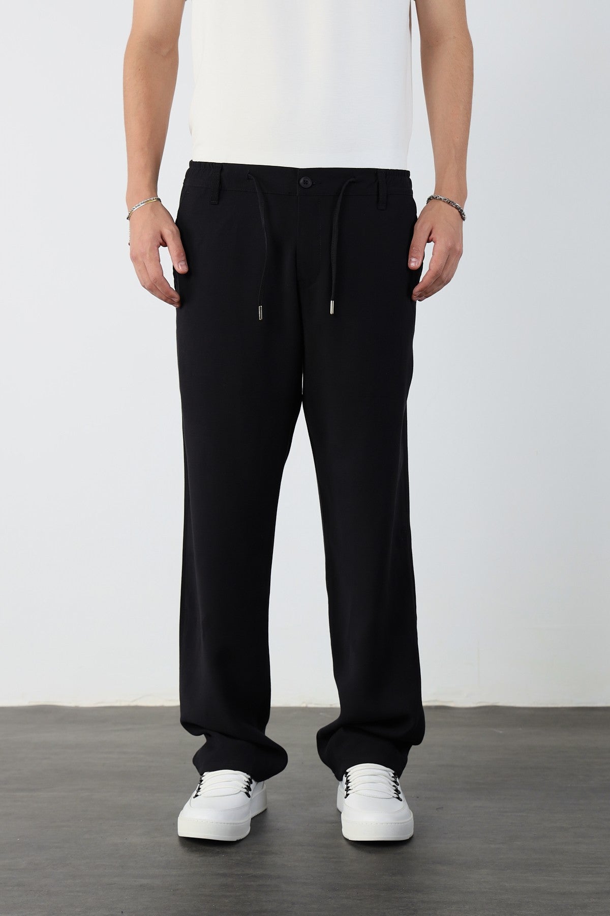 Baggy Modal Fabric Mens Trousers
