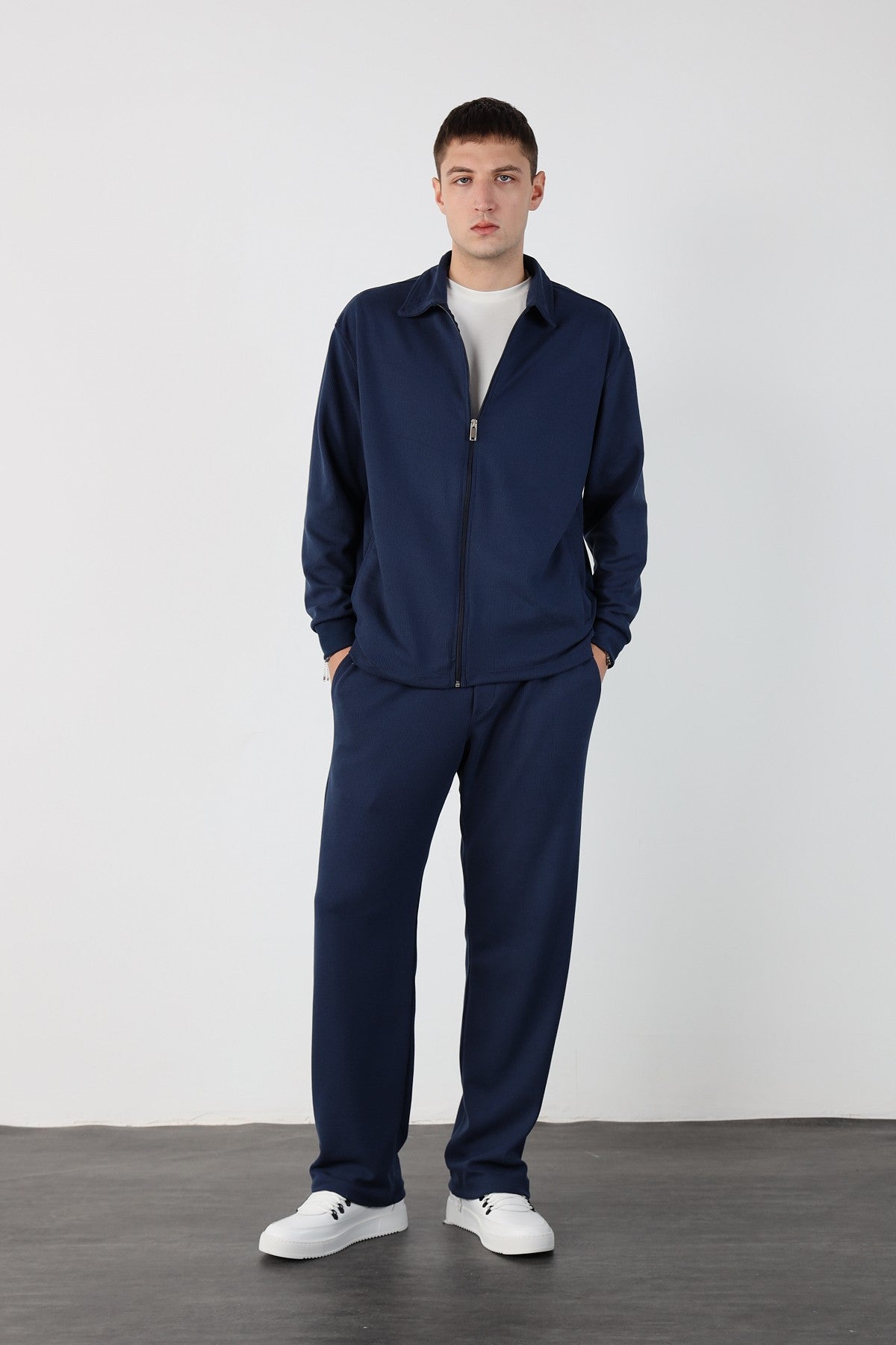 Oversize Zippered Ottoman Sweatshirt