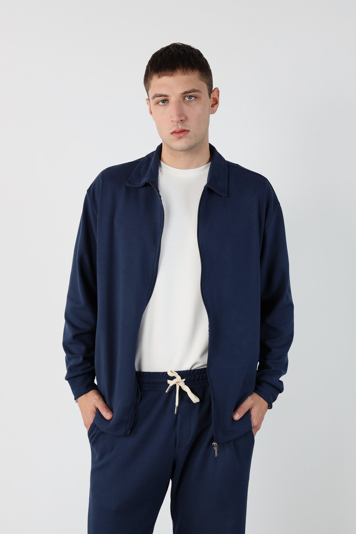 Oversize Zippered Ottoman Sweatshirt