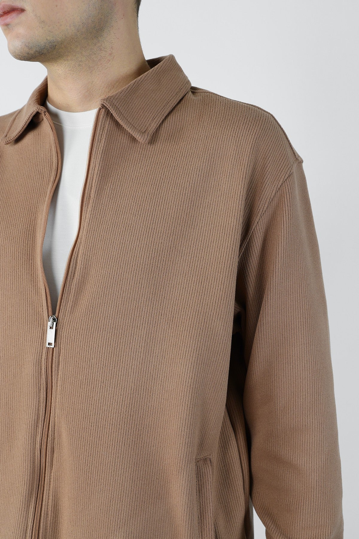 Oversize Zippered Ottoman Sweatshirt