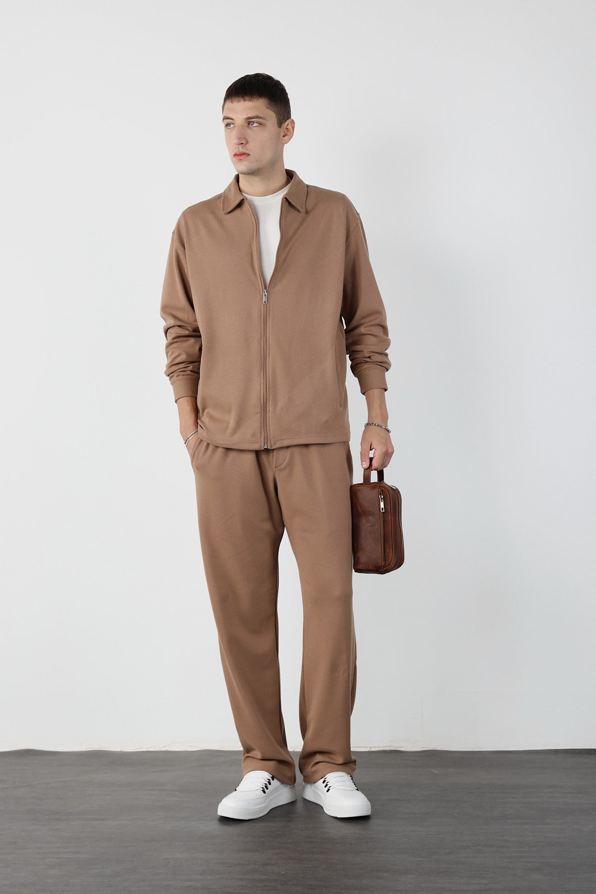 Oversize Zippered Ottoman Sweatshirt