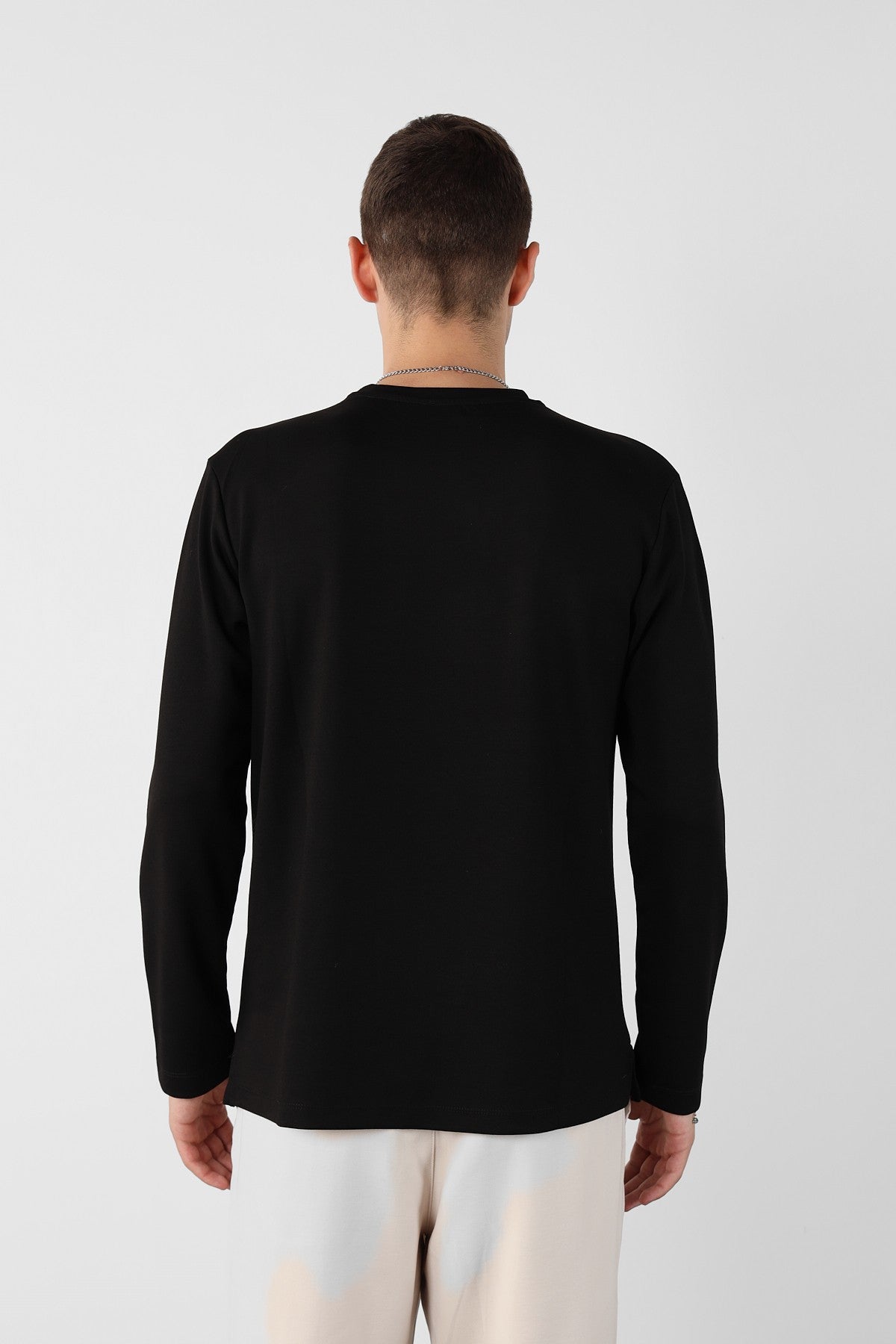 Regular Flexible Modal Fabric Mens Sweatshirt