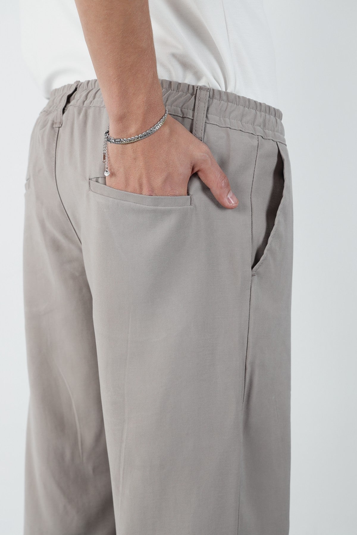 Baggy Modal Fabric Mens Trousers
