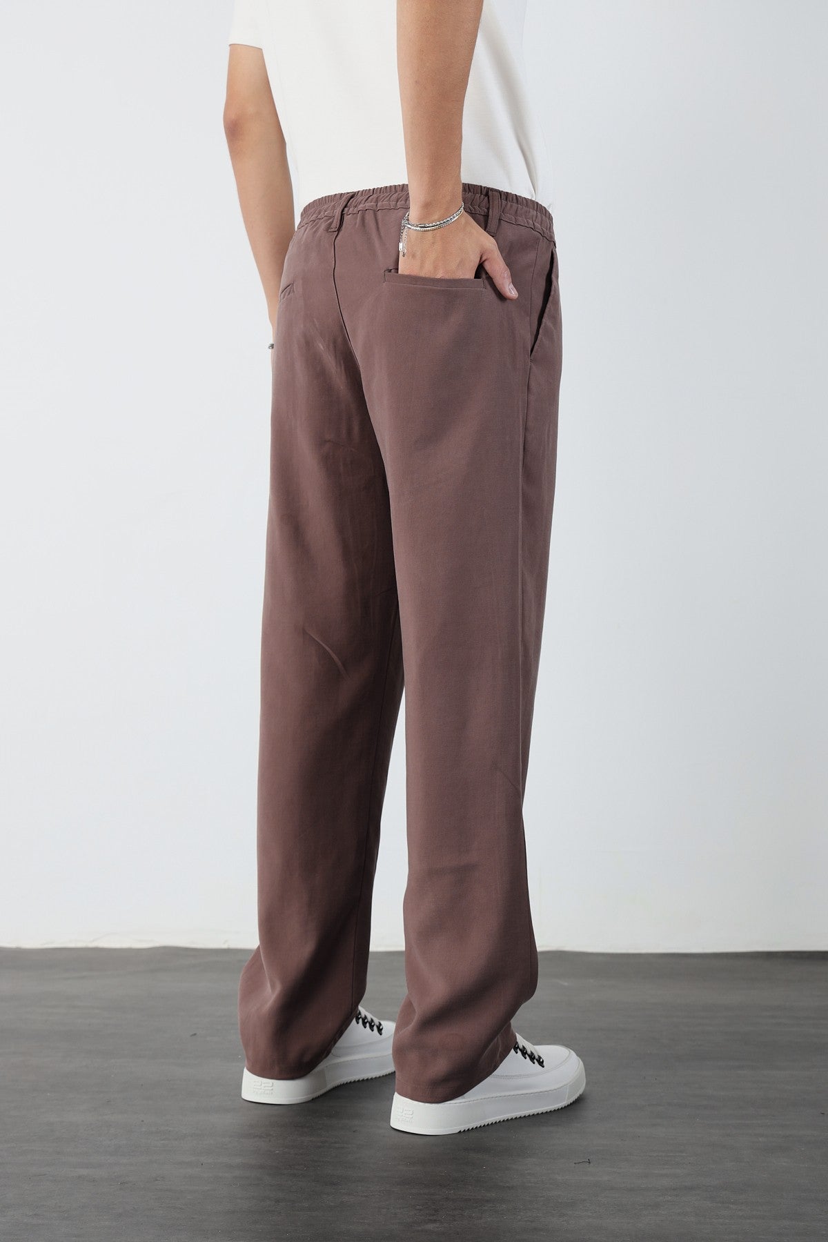 Baggy Modal Fabric Mens Trousers