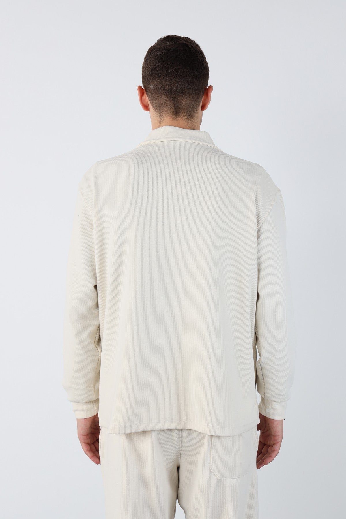 Oversize Zippered Ottoman Sweatshirt