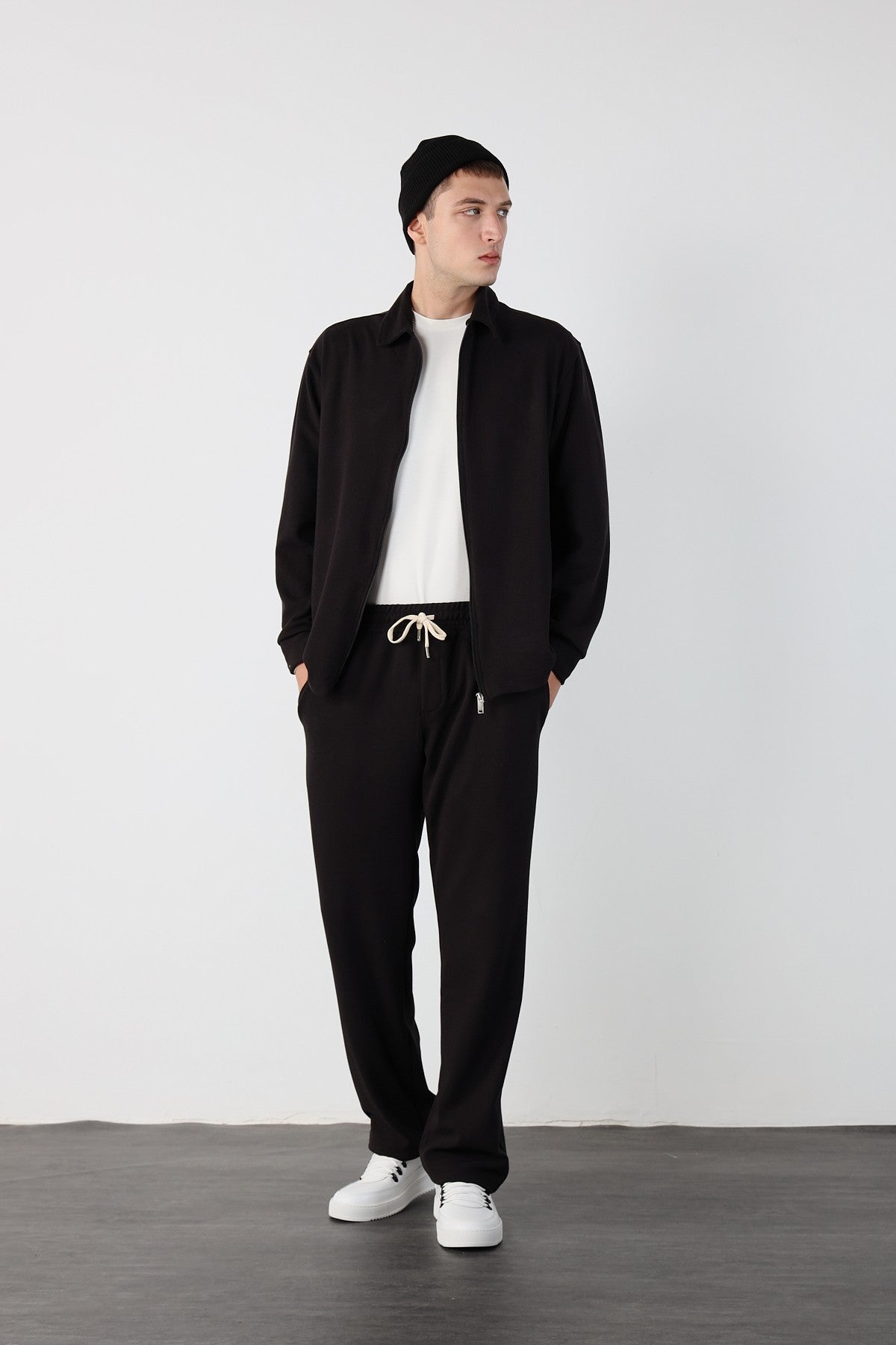 Oversize Zippered Ottoman Sweatshirt