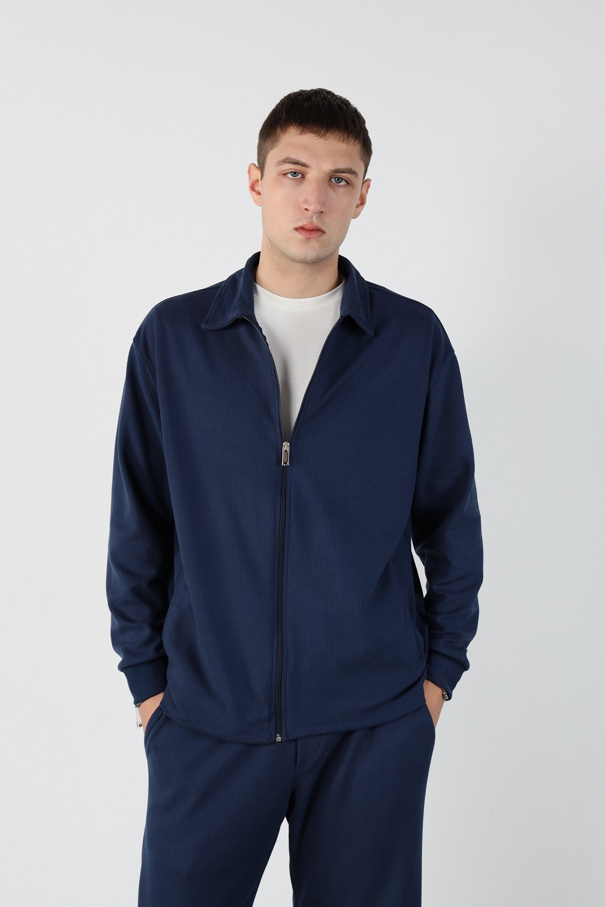 Oversize Zippered Ottoman Sweatshirt