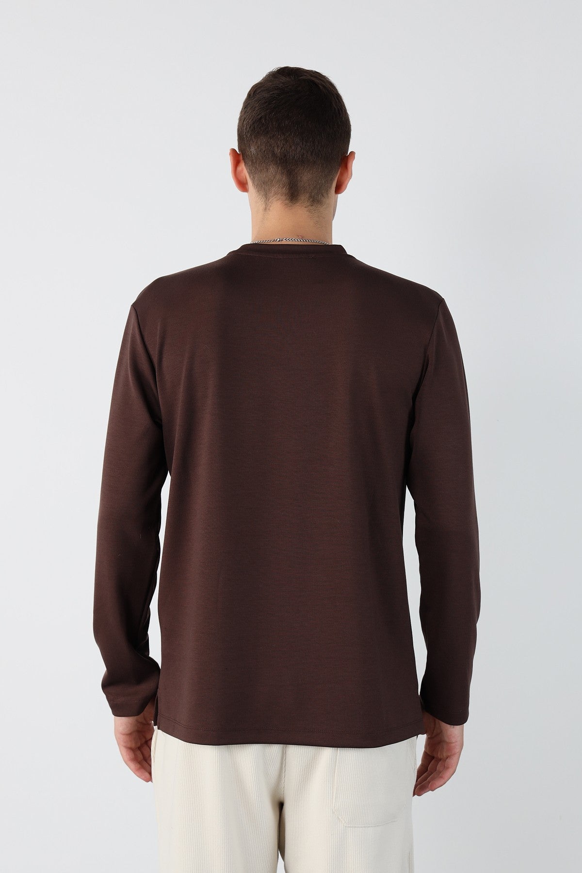Regular Flexible Modal Fabric Mens Sweatshirt