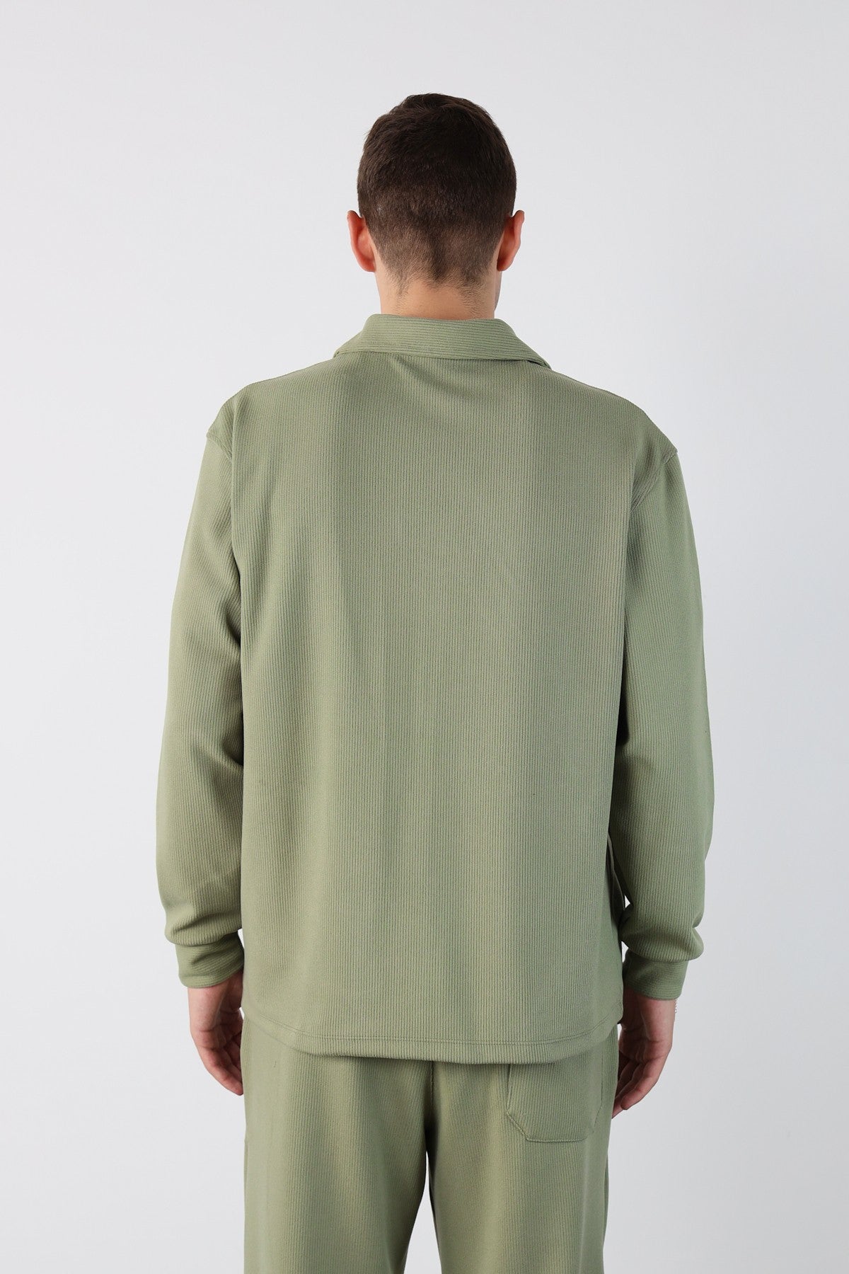 Oversize Zippered Ottoman Sweatshirt