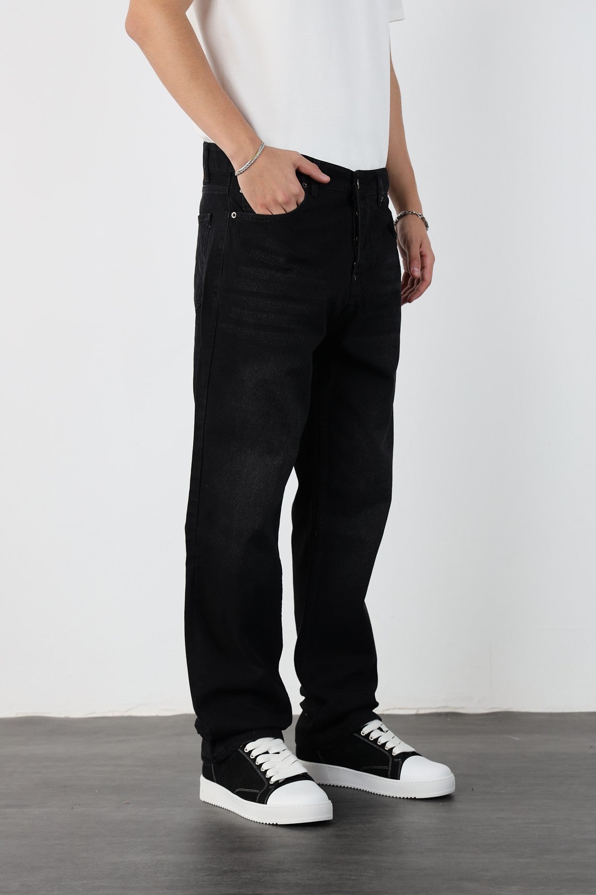 Mens Denim Baggy Trousers