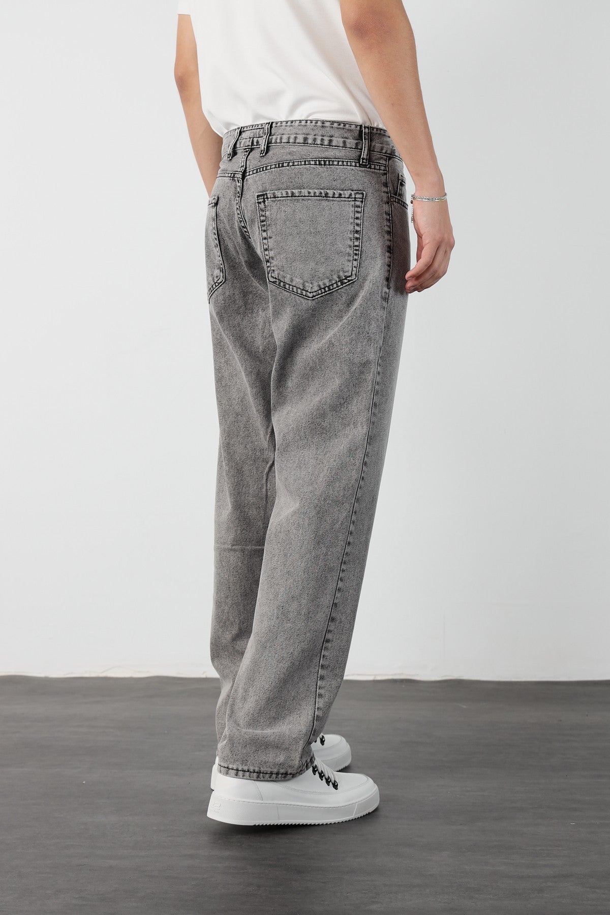 Mens Denim Baggy Trousers